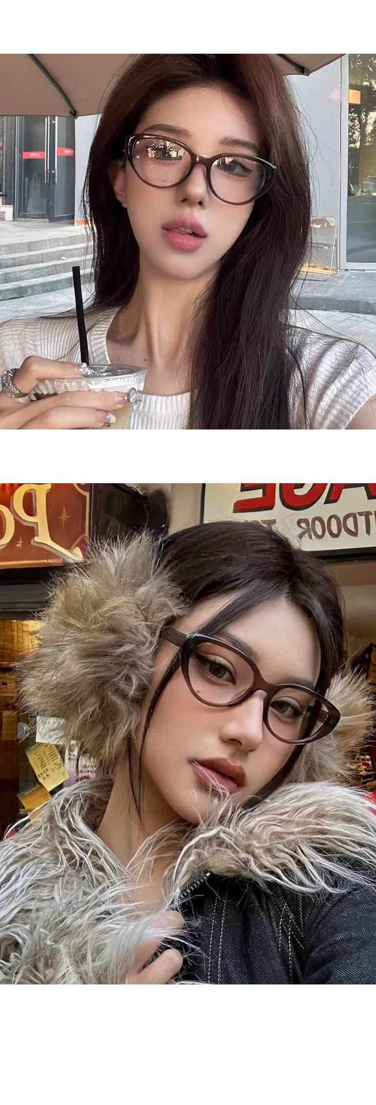니스텔 뾰족 뿔테 안경 상세 이미지 6